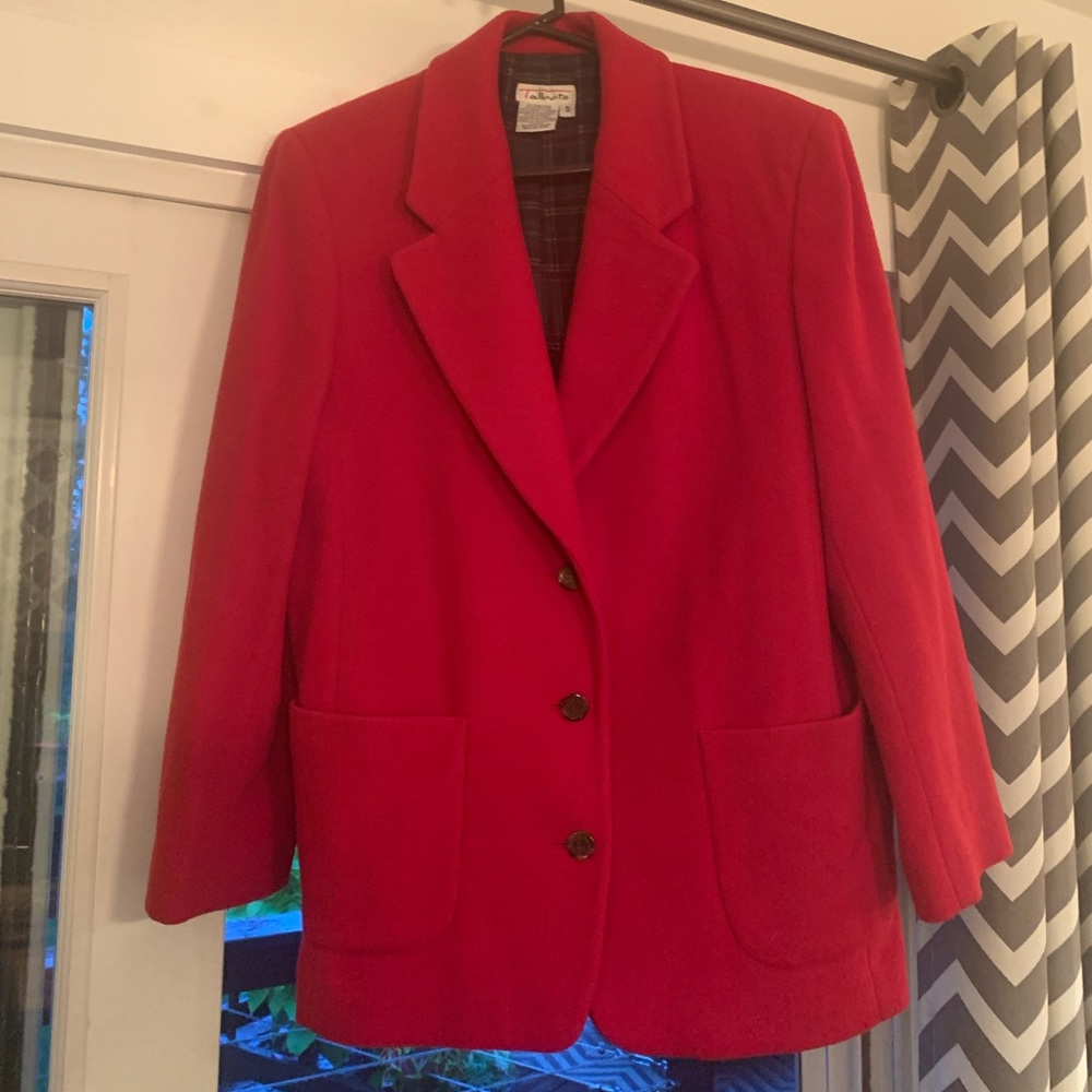 Oversized wool blazer